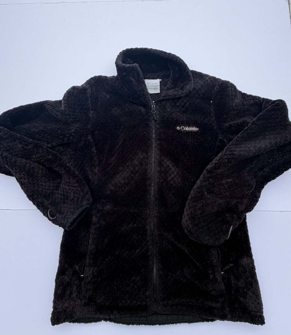 Columbia Interchange Black Plush Fleece Full Zip Jacket Women's Size Small